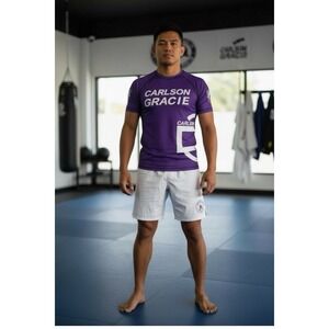 Carlson Gracie x Gitana Fightwear Rashguard Size Small Purple‎ Premium Brand New